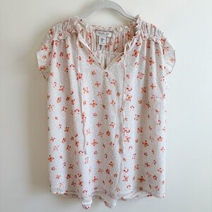 Rachel Zoe Floral Textured Blouse